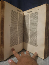 Load image into Gallery viewer, Opera. Prima and Secunda, 1488. Volumes 1-2 of 3 of the Works of the Jean Gerson in One Volume, with Part of the Original Boards Preserved