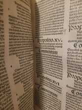 Load image into Gallery viewer, Opera. Prima and Secunda, 1488. Volumes 1-2 of 3 of the Works of the Jean Gerson in One Volume, with Part of the Original Boards Preserved