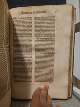 Load image into Gallery viewer, Opera. Prima and Secunda, 1488. Volumes 1-2 of 3 of the Works of the Jean Gerson in One Volume, with Part of the Original Boards Preserved