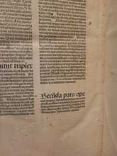 Load image into Gallery viewer, Opera. Prima and Secunda, 1488. Volumes 1-2 of 3 of the Works of the Jean Gerson in One Volume, with Part of the Original Boards Preserved