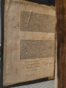 Summa Theologica, 1496. Volume II of III in Two Tomes. Aquinas’s Masterpiece, Rubricated and in Original Boards