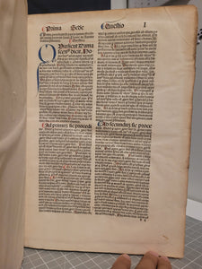 Summa Theologica, 1496. Volume II of III in Two Tomes. Aquinas’s Masterpiece, Rubricated and in Original Boards