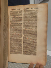 Load image into Gallery viewer, Summa Theologica, 1496. Volume II of III in Two Tomes. Aquinas’s Masterpiece, Rubricated and in Original Boards