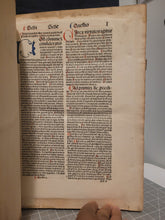Load image into Gallery viewer, Summa Theologica, 1496. Volume II of III in Two Tomes. Aquinas’s Masterpiece, Rubricated and in Original Boards