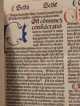 Load image into Gallery viewer, Summa Theologica, 1496. Volume II of III in Two Tomes. Aquinas’s Masterpiece, Rubricated and in Original Boards