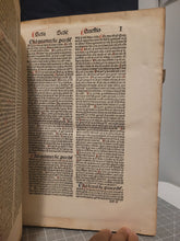 Load image into Gallery viewer, Summa Theologica, 1496. Volume II of III in Two Tomes. Aquinas’s Masterpiece, Rubricated and in Original Boards