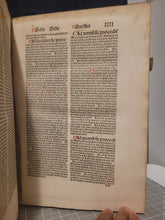 Load image into Gallery viewer, Summa Theologica, 1496. Volume II of III in Two Tomes. Aquinas’s Masterpiece, Rubricated and in Original Boards