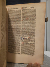 Load image into Gallery viewer, Summa Theologica, 1496. Volume II of III in Two Tomes. Aquinas’s Masterpiece, Rubricated and in Original Boards