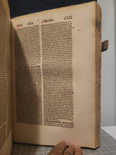 Load image into Gallery viewer, Summa Theologica, 1496. Volume II of III in Two Tomes. Aquinas’s Masterpiece, Rubricated and in Original Boards