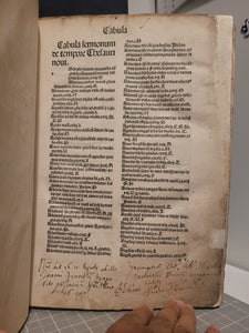 Sermones Thesauri Novi de Tempore, 1484. With a Beautiful, Ornate, Initial