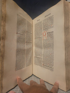 ***RESERVED*** Quaestiones Perutiles Super total Philosophia Naturali, 1481. First Edition of Aristotle Commentaries on Science, Medicine, Astronomy, and More