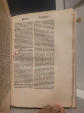 Load image into Gallery viewer, ***RESERVED*** Quaestiones Perutiles Super total Philosophia Naturali, 1481. First Edition of Aristotle Commentaries on Science, Medicine, Astronomy, and More