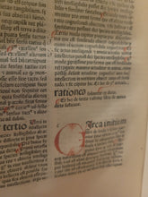 Load image into Gallery viewer, ***RESERVED*** Quaestiones Perutiles Super total Philosophia Naturali, 1481. First Edition of Aristotle Commentaries on Science, Medicine, Astronomy, and More