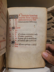 Book of Hours, Circa 1450. Use of Paris, France. Illuminated Manuscript on Vellum, 11 Damaged Full-Page Miniatures with Full Borders, and Two Historiated Initials