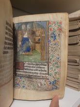 Load image into Gallery viewer, Book of Hours, Circa 1450. Use of Paris, France. Illuminated Manuscript on Vellum, 11 Damaged Full-Page Miniatures with Full Borders, and Two Historiated Initials