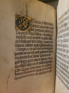 Book of Hours, Circa 1450. Use of Paris, France. Illuminated Manuscript on Vellum, 11 Damaged Full-Page Miniatures with Full Borders, and Two Historiated Initials