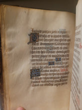 Load image into Gallery viewer, Book of Hours, Circa 1450. Use of Paris, France. Illuminated Manuscript on Vellum, 11 Damaged Full-Page Miniatures with Full Borders, and Two Historiated Initials