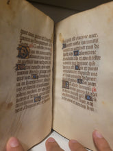 Load image into Gallery viewer, Book of Hours, Circa 1450. Use of Paris, France. Illuminated Manuscript on Vellum, 11 Damaged Full-Page Miniatures with Full Borders, and Two Historiated Initials