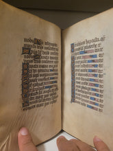 Load image into Gallery viewer, Book of Hours, Circa 1450. Use of Paris, France. Illuminated Manuscript on Vellum, 11 Damaged Full-Page Miniatures with Full Borders, and Two Historiated Initials
