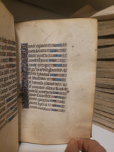 Load image into Gallery viewer, Book of Hours, Circa 1450. Use of Paris, France. Illuminated Manuscript on Vellum, 11 Damaged Full-Page Miniatures with Full Borders, and Two Historiated Initials