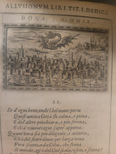 Load image into Gallery viewer, Delle Allusioni, Imprese, et Emblemi del Signor Principio Fabricii, 1588. First and Only Edition of this Allegorical Emblem Book