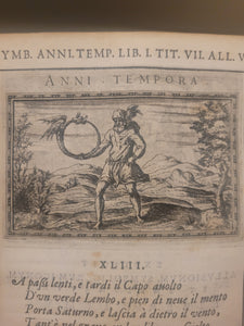 Delle Allusioni, Imprese, et Emblemi del Signor Principio Fabricii, 1588. First and Only Edition of this Allegorical Emblem Book