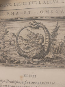 Delle Allusioni, Imprese, et Emblemi del Signor Principio Fabricii, 1588. First and Only Edition of this Allegorical Emblem Book
