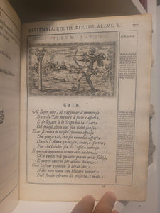 Delle Allusioni, Imprese, et Emblemi del Signor Principio Fabricii, 1588. First and Only Edition of this Allegorical Emblem Book