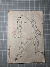 Load image into Gallery viewer, Anatomy Practice, Circa 1820-1880 (Late Edo to Early Meiji). Illustrated Manual on Anatomy for Hands and Feet, by a Student of Tanomura Chikuden