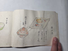 Load image into Gallery viewer, Illustrated Manuscript of Cooking and Landscapes, with a Pair of Kappa, Circa 1850-1880 (Late Edo to Early Meiji). With Poetic Commentary by the Female Nun Otagaki Rengetsu