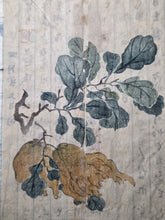 Load image into Gallery viewer, Ochibashu (Fallen Leaves Collection), Circa 1870-1890 (Meiji Period). Illustrated Manuscript of 52 Pages of Paintings, Sketches, and Drawings of Flowers and Other Figures, Some Copied from Earlier Examples, Pasted Over an Existing Manuscript