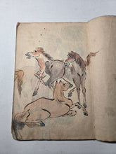 Load image into Gallery viewer, Shasei-Cho (Drawing Book), Circa 1860-1890 (Late Edo to Meiji Period). Hand Colored Manuscript Sketchbook with Dozens of Paintings and Sketches, including Courtesans and Noblewomen, and a Yurei. Possibly for Craft Projects