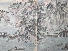 Load image into Gallery viewer, Sansui Gashū (Landscape Art Collection), Circa 1800-1850 (Late Edo Period). Illustrated Manuscript With 90 Pages of Sumi-E Ink Wash and Color Paintings, Copying Techniques of Artist Schools from Japan and the Southern School of Chinese Painting