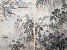 Load image into Gallery viewer, Sansui Gashū (Landscape Art Collection), Circa 1800-1850 (Late Edo Period). Illustrated Manuscript With 90 Pages of Sumi-E Ink Wash and Color Paintings, Copying Techniques of Artist Schools from Japan and the Southern School of Chinese Painting