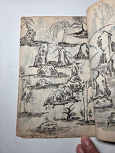 Load image into Gallery viewer, Illustrated Japanese Manuscript of Landscapes and Zen Rock Gardening, With Dozens of Illustrations, 19th Century. 60 Pages of Ink Wash Illustrations