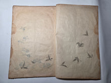 Load image into Gallery viewer, Japanese Manuscript Sketchbook of Various Plants and Birds, 19th Century. 20 Pages of Pen and Ink Illustrations. Likely for Crafts