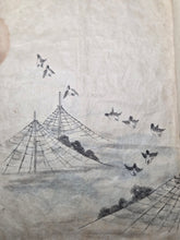 Load image into Gallery viewer, Japanese Manuscript Sketchbook of Various Plants and Birds, 19th Century. 20 Pages of Pen and Ink Illustrations. Likely for Crafts