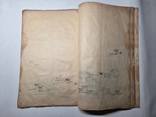 Load image into Gallery viewer, Japanese Manuscript Sketchbook of Various Plants and Birds, 19th Century. 20 Pages of Pen and Ink Illustrations. Likely for Crafts