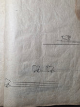 Load image into Gallery viewer, Japanese Manuscript Sketchbook of Various Plants and Birds, 19th Century. 20 Pages of Pen and Ink Illustrations. Likely for Crafts