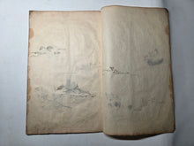 Load image into Gallery viewer, Japanese Manuscript Sketchbook of Various Plants, Ceramics, and Birds, With One Full-Page Illustration of a Bonsai, 19th Century. 27 Pages of Pen and Ink Illustrations. Likely for Crafts