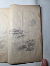 Load image into Gallery viewer, Japanese Manuscript Sketchbook of Various Plants, Ceramics, and Birds, With One Full-Page Illustration of a Bonsai, 19th Century. 27 Pages of Pen and Ink Illustrations. Likely for Crafts