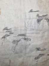 Load image into Gallery viewer, Japanese Manuscript Sketchbook of Various Plants, Ceramics, and Birds, With One Full-Page Illustration of a Bonsai, 19th Century. 27 Pages of Pen and Ink Illustrations. Likely for Crafts