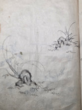 Load image into Gallery viewer, Japanese Manuscript Sketchbook of Various Plants, Ceramics, and Birds, With One Full-Page Illustration of a Bonsai, 19th Century. 27 Pages of Pen and Ink Illustrations. Likely for Crafts