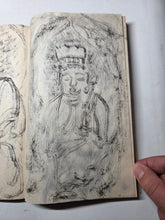 Load image into Gallery viewer, Gongjing Sanbao (Respect for the Three Treasures), Circa 1900-1950. Manuscript on The Three Treasures of Buddhism, with Illustrations