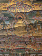 Load image into Gallery viewer, The Taima Mandala, Circa 1700-1750. An Extravagantly and Masterfully Produced Painting of Sukhavati, the Western Pure Land, With Extensive Usage of Gold Leaf