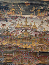 Load image into Gallery viewer, The Taima Mandala, Circa 1700-1750. An Extravagantly and Masterfully Produced Painting of Sukhavati, the Western Pure Land, With Extensive Usage of Gold Leaf