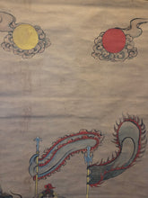 Load image into Gallery viewer, Gozu Tenno and the Eight Gods of the Year, Circa 1700-1800. A Mid to Late Edo Period Honji Suijaku Painting of Toshitokujin, the New Year’s God