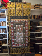 Load image into Gallery viewer, Shingon Hoshi Mandara (The Shingon School Star Mandala), Circa 1500-1600. An Extraordinarily Rare Astrology Painting, used in Shingon and Tendai Rituals to Prevent Disasters and Fortune Telling, With 57 Small Medallion Paintings