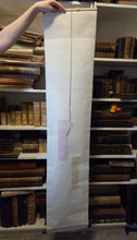 Load image into Gallery viewer, A Pair of Kyōgire (Sutra Fragments), Circa 800-1185. Two Sutra Fragments of the Heian Period, One Indigo Dyed Fragment from the Hokke-kyo (Lotus ) Sutra, and another Tipitaka Text on Gold Dyed Paper