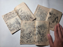 Load image into Gallery viewer, Three Manuscript Sketchbooks of Various Compositions, Circa 1820-1854. Attributed to a Noted Nanga and Literati Artist Skill in the Southern School Style, with a Staggering 198 Pages of Inked Landscapes, Animals, and Much More